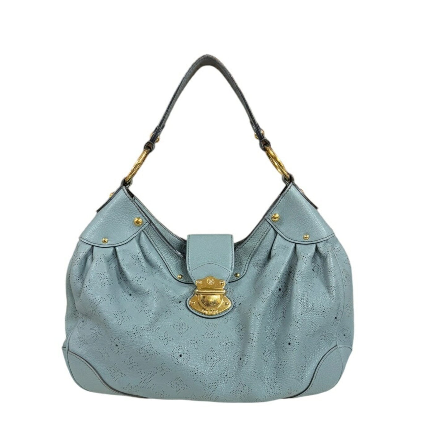 Louis Vuitton Solar, Blue, Leather, shoulder
