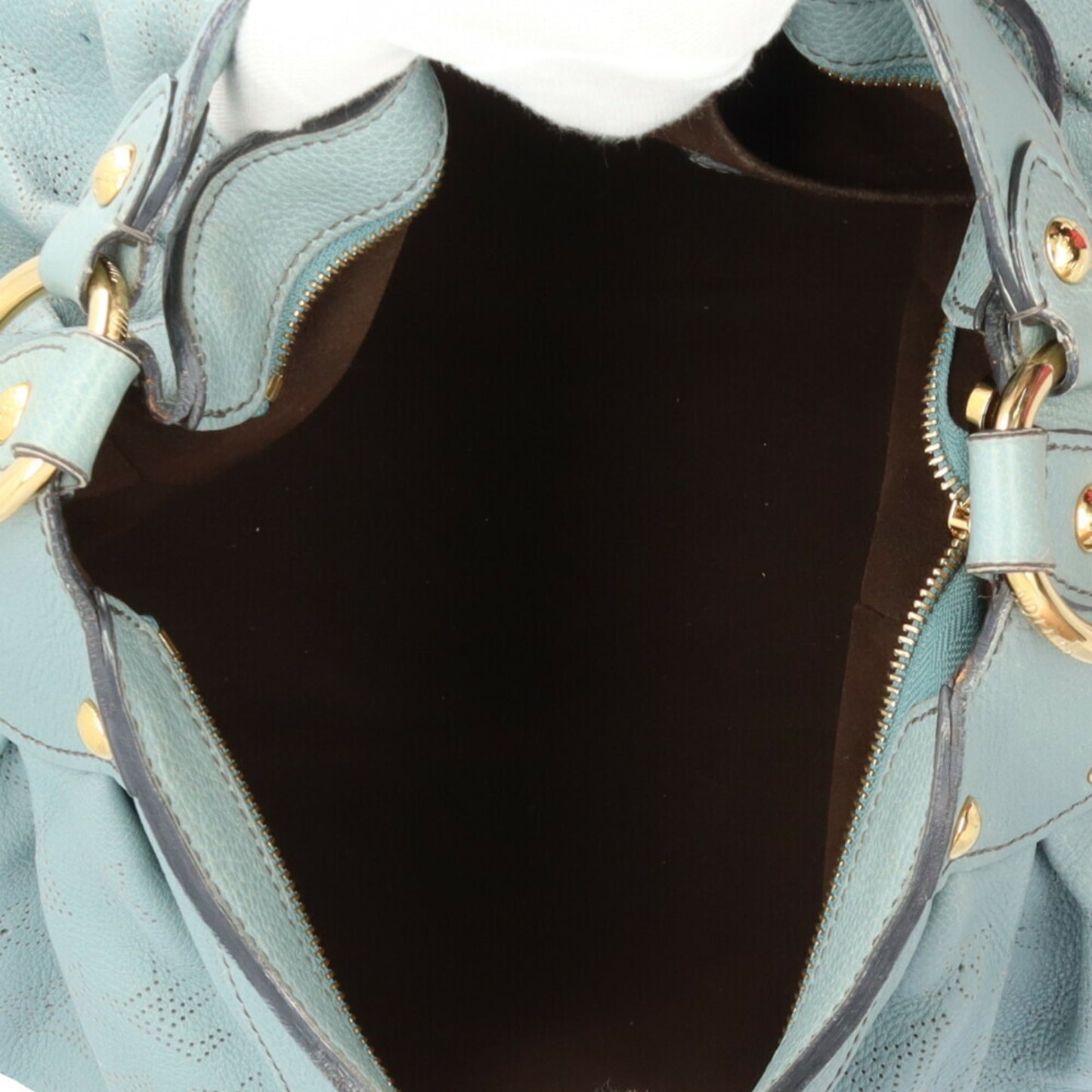 Louis Vuitton Solar, Blue, Leather, shoulder