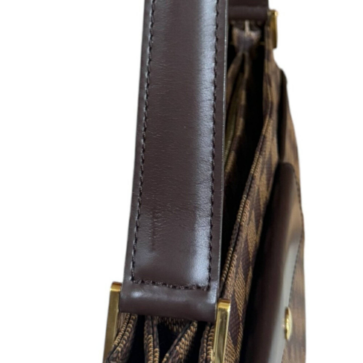 Louis Vuitton Aubagne, Brown, Canvas, shoulder