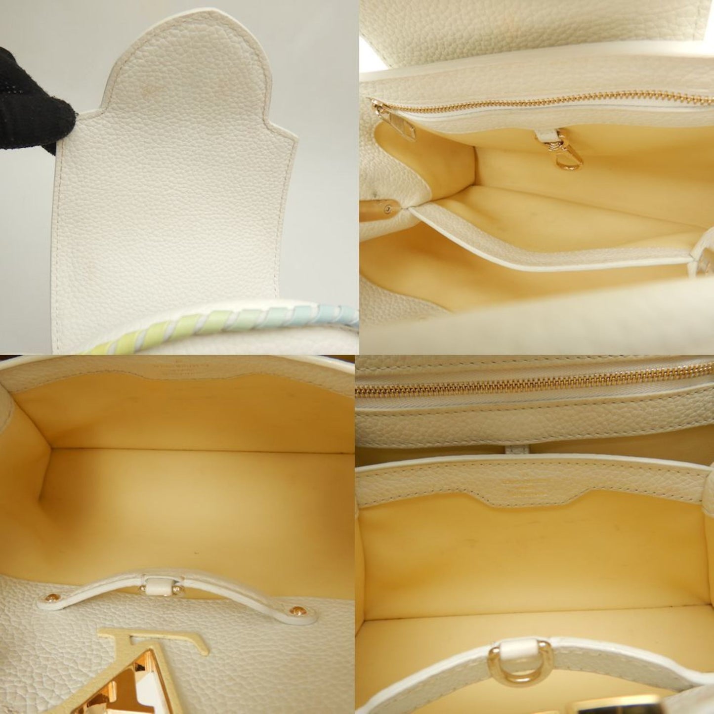 Louis Vuitton, Gold, Leather, handbag