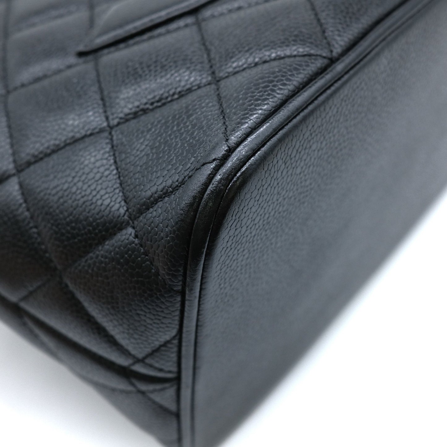 Chanel Shopping, Black, Leather, handbag