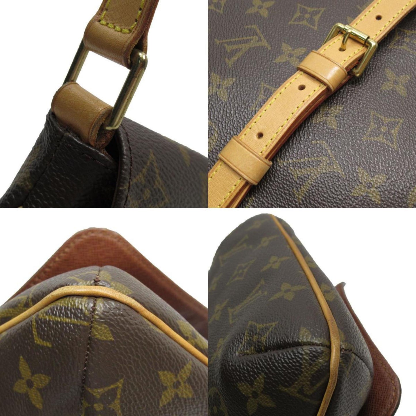 Louis Vuitton Musette Salsa, Brown, Canvas, shoulder