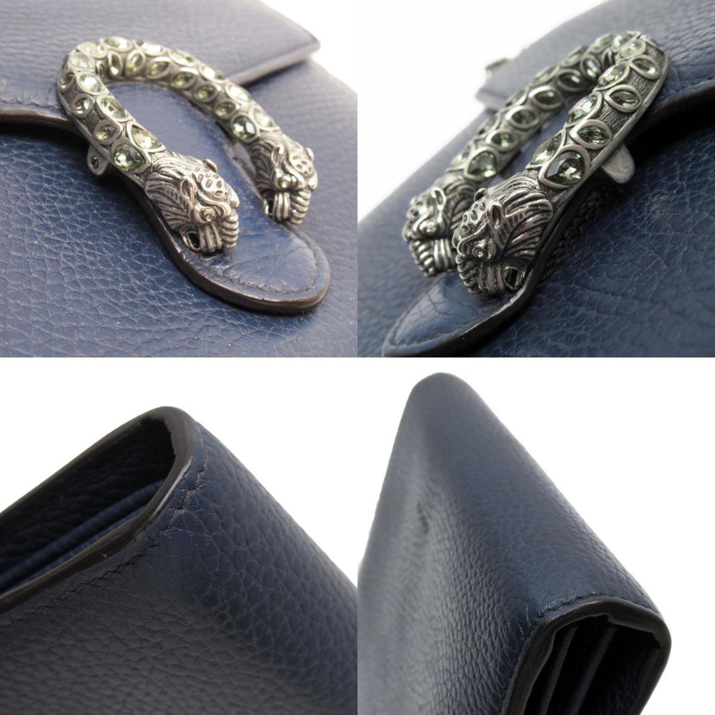 Gucci Dionysus, Navy, Leather, wallet
