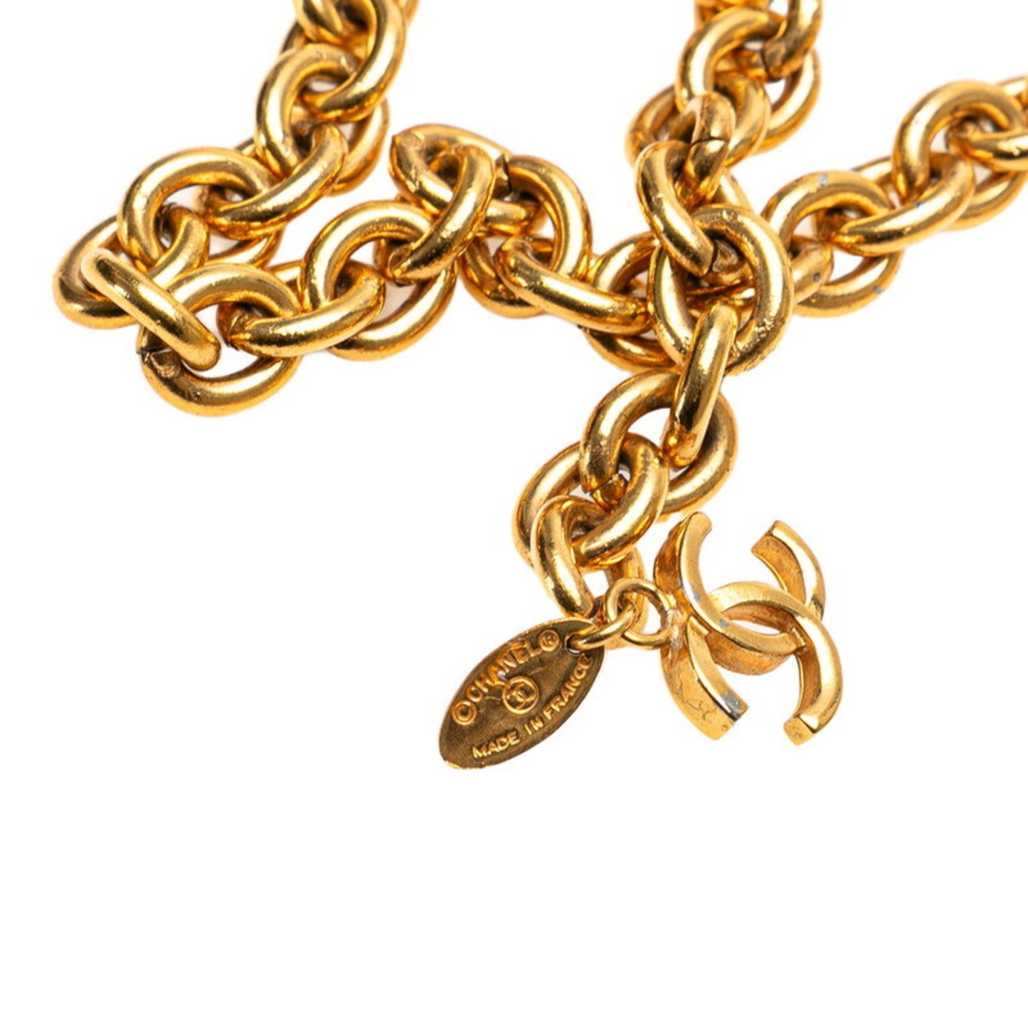 Chanel Coco Mark, Gold, Gold Plated, belt