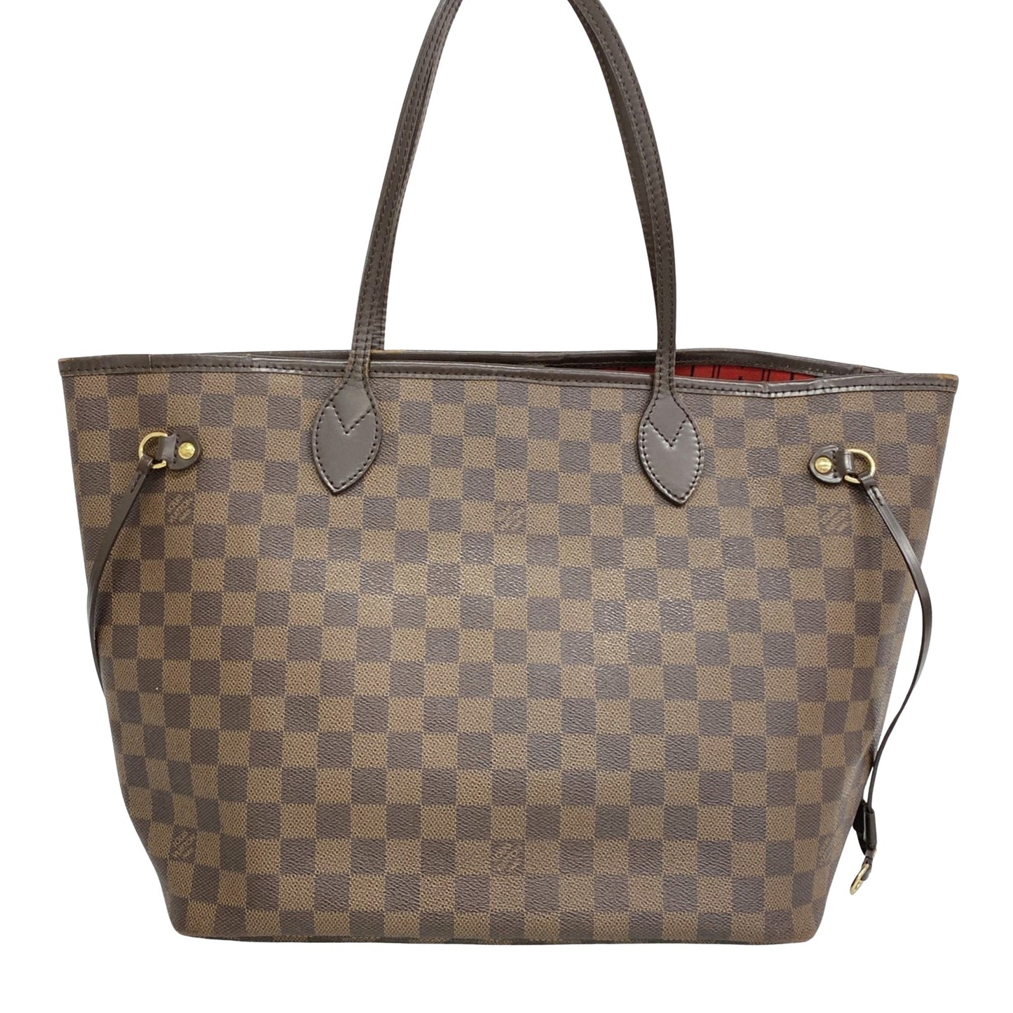 Louis Vuitton Neverfull MM, Brown, Canvas, tote