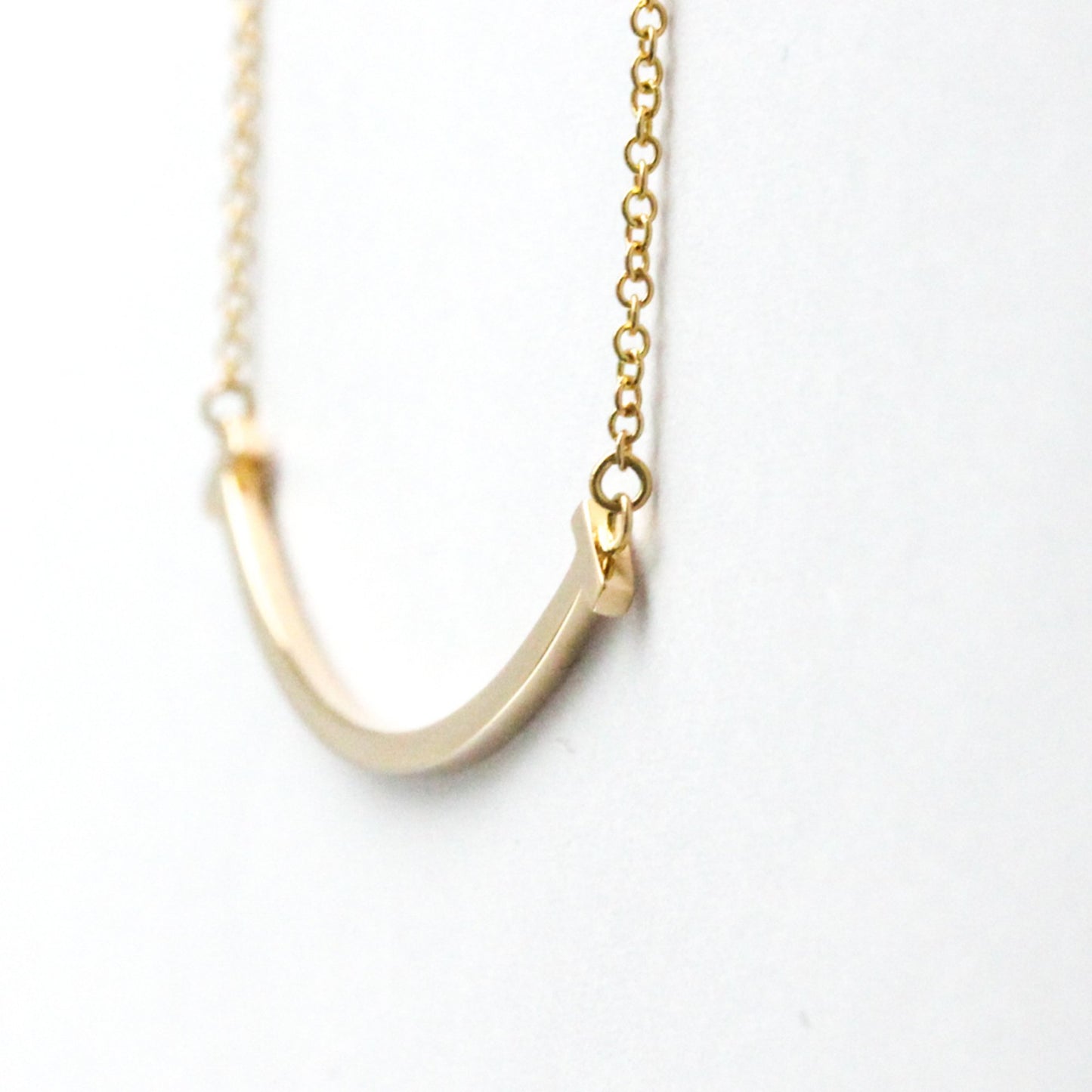 Tiffany & Co T Smile, Gold, Rose Gold, necklace