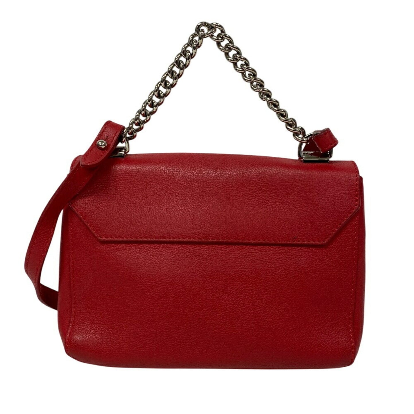 Louis Vuitton LockMe II BB, Red, Leather, shoulder