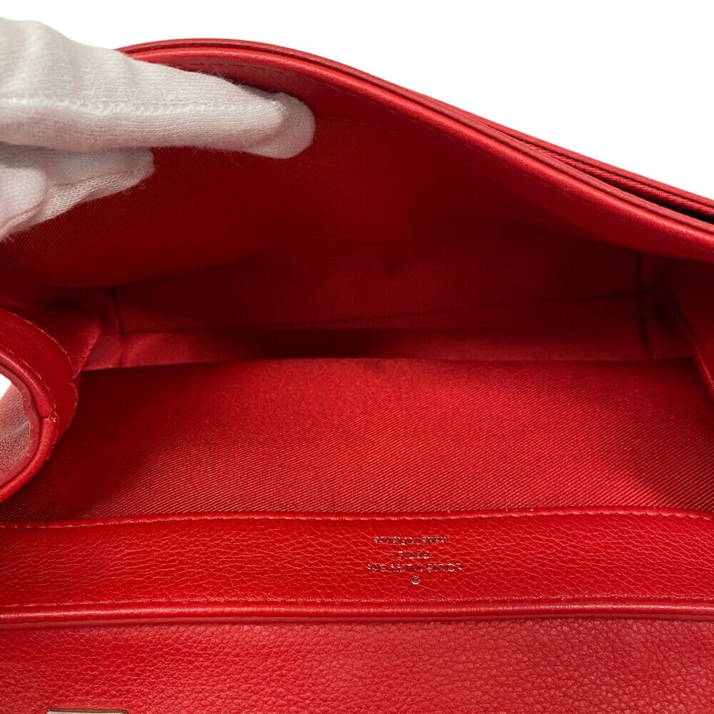 Louis Vuitton LockMe II BB, Red, Leather, shoulder