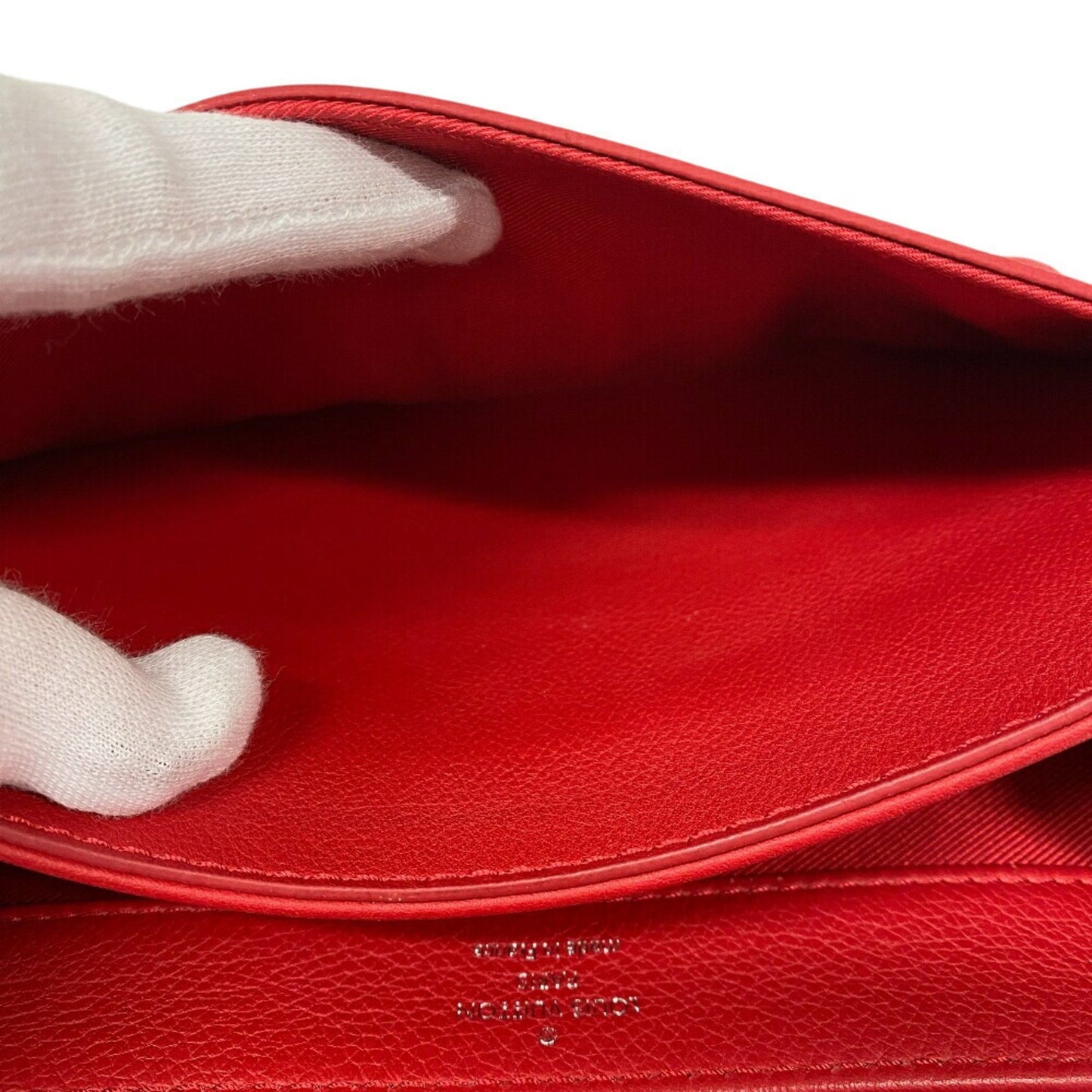 Louis Vuitton LockMe II BB, Red, Leather, shoulder