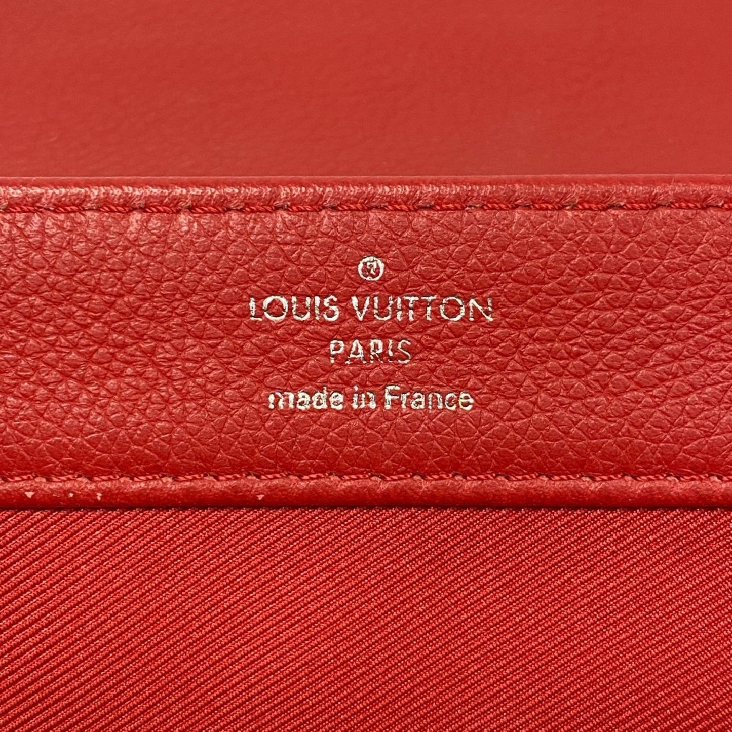 Louis Vuitton LockMe II BB, Red, Leather, shoulder