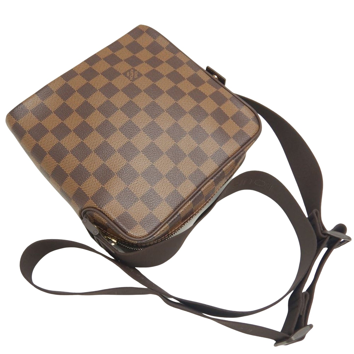 Louis Vuitton Olav, Brown, Canvas, shoulder