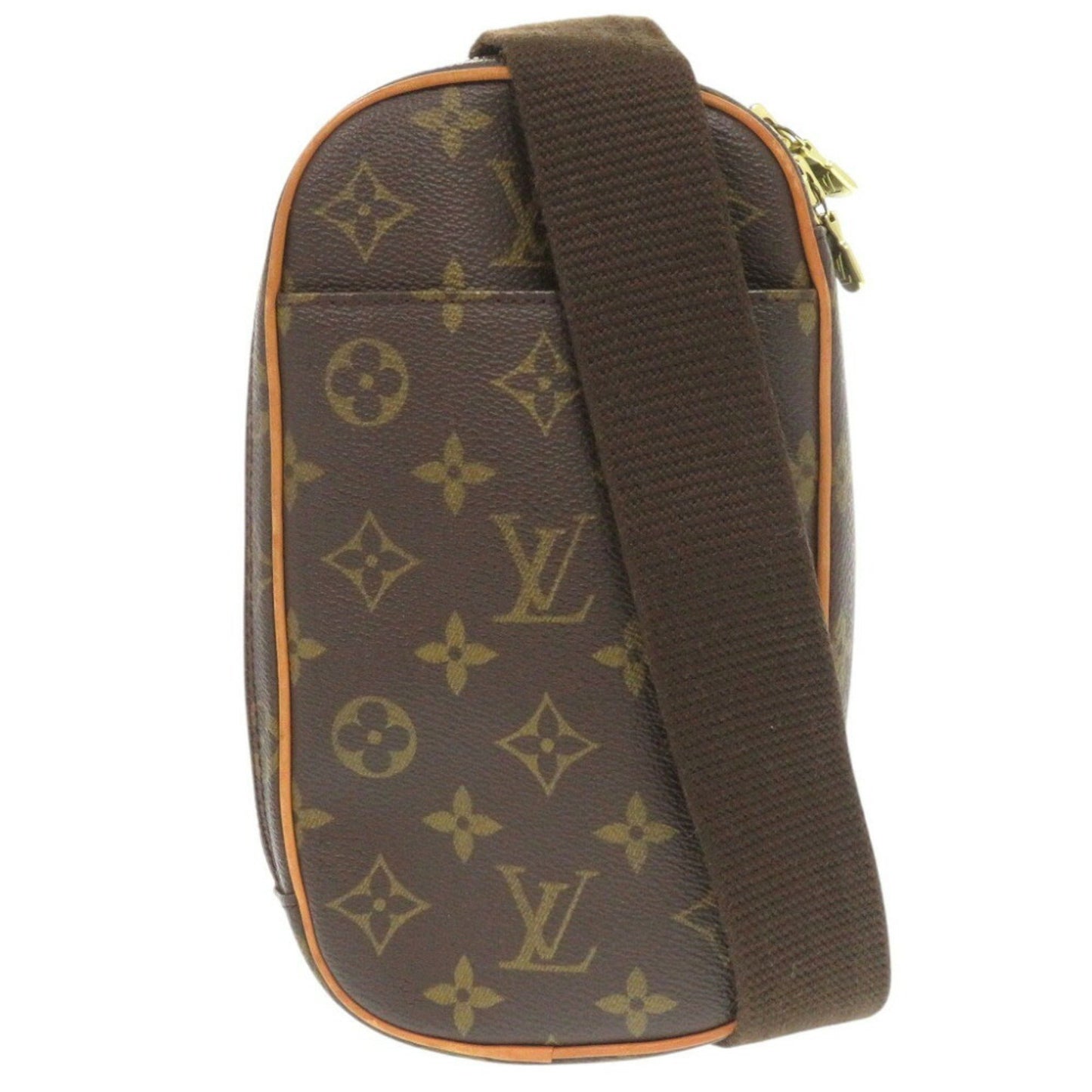 Louis Vuitton Pochette gange, Brown, Canvas, clutch