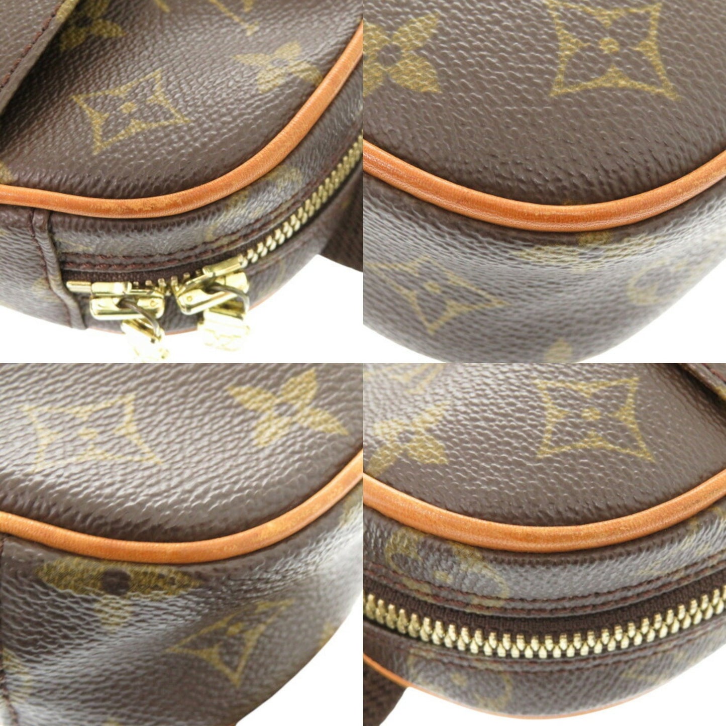 Louis Vuitton Pochette gange, Brown, Canvas, clutch