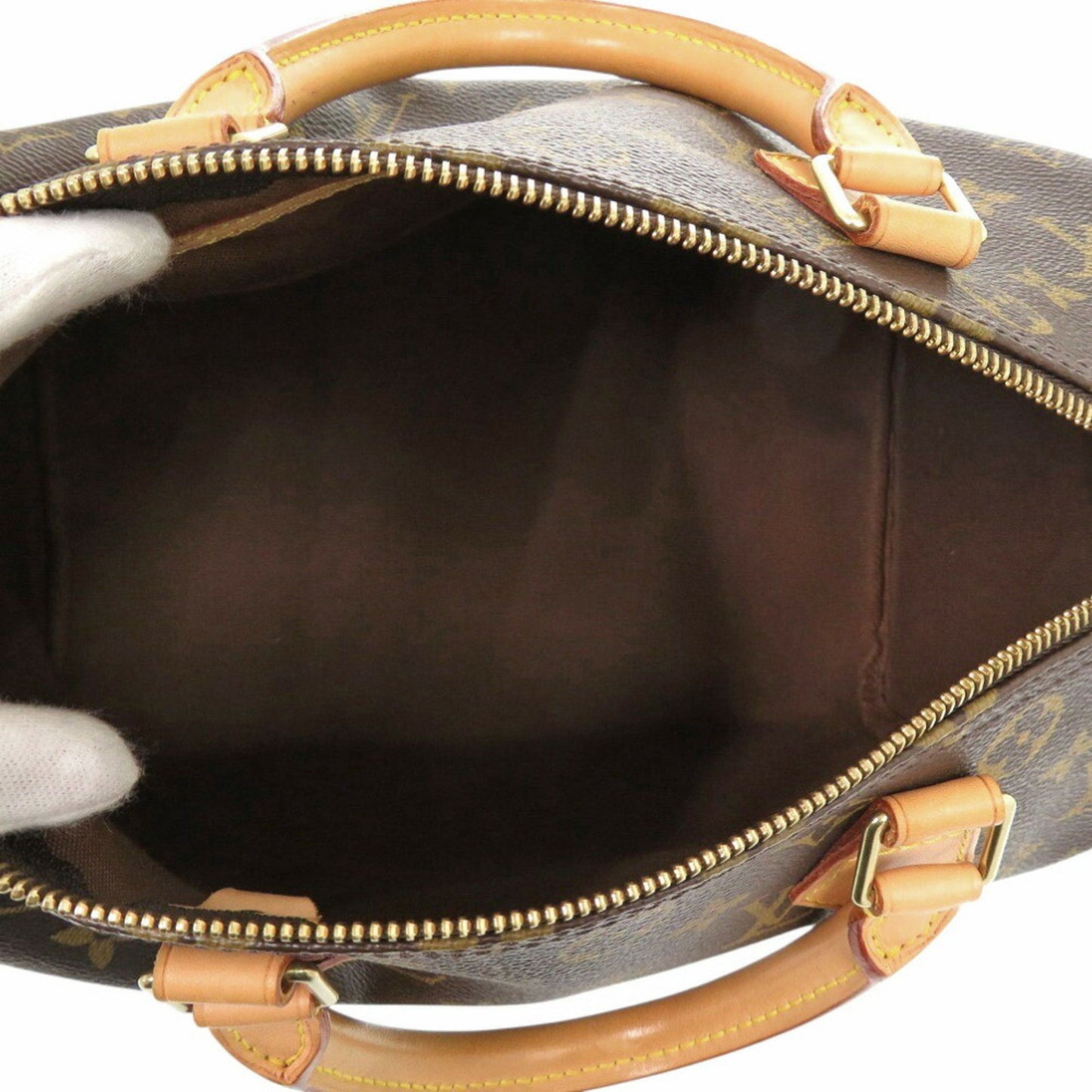 Louis Vuitton Speedy 30, Brown, Canvas, handbag