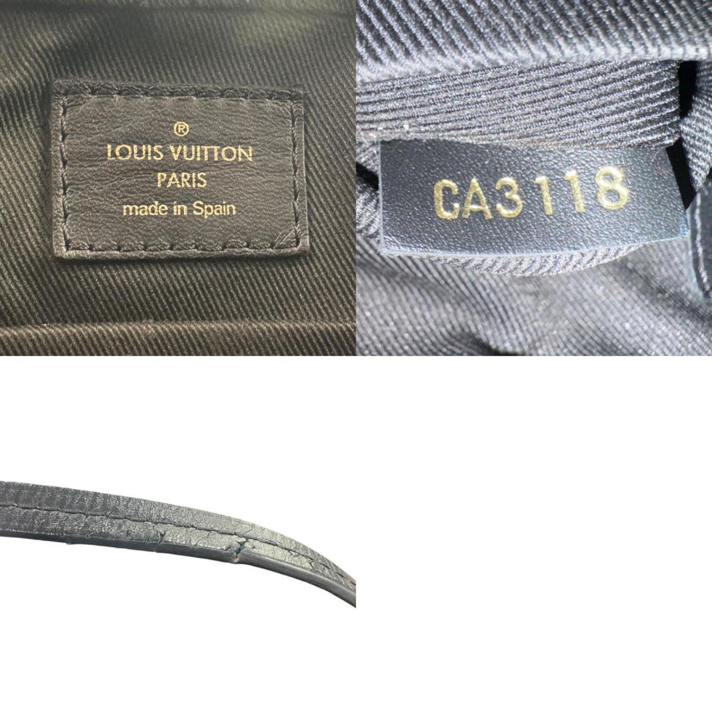 Louis Vuitton Saintonge, Brown, Canvas, shoulder