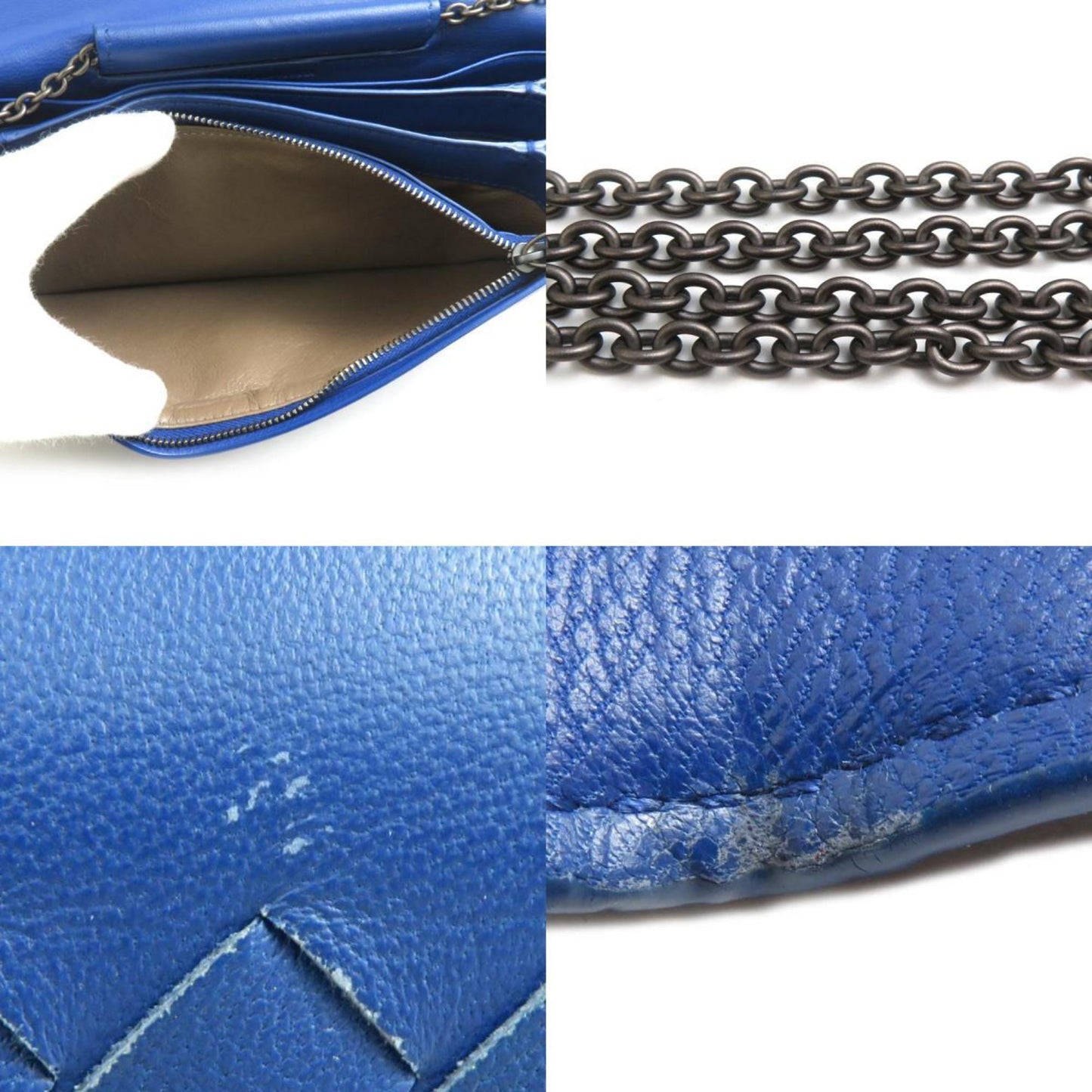 Bottega Veneta, Blue, Leather, wallet