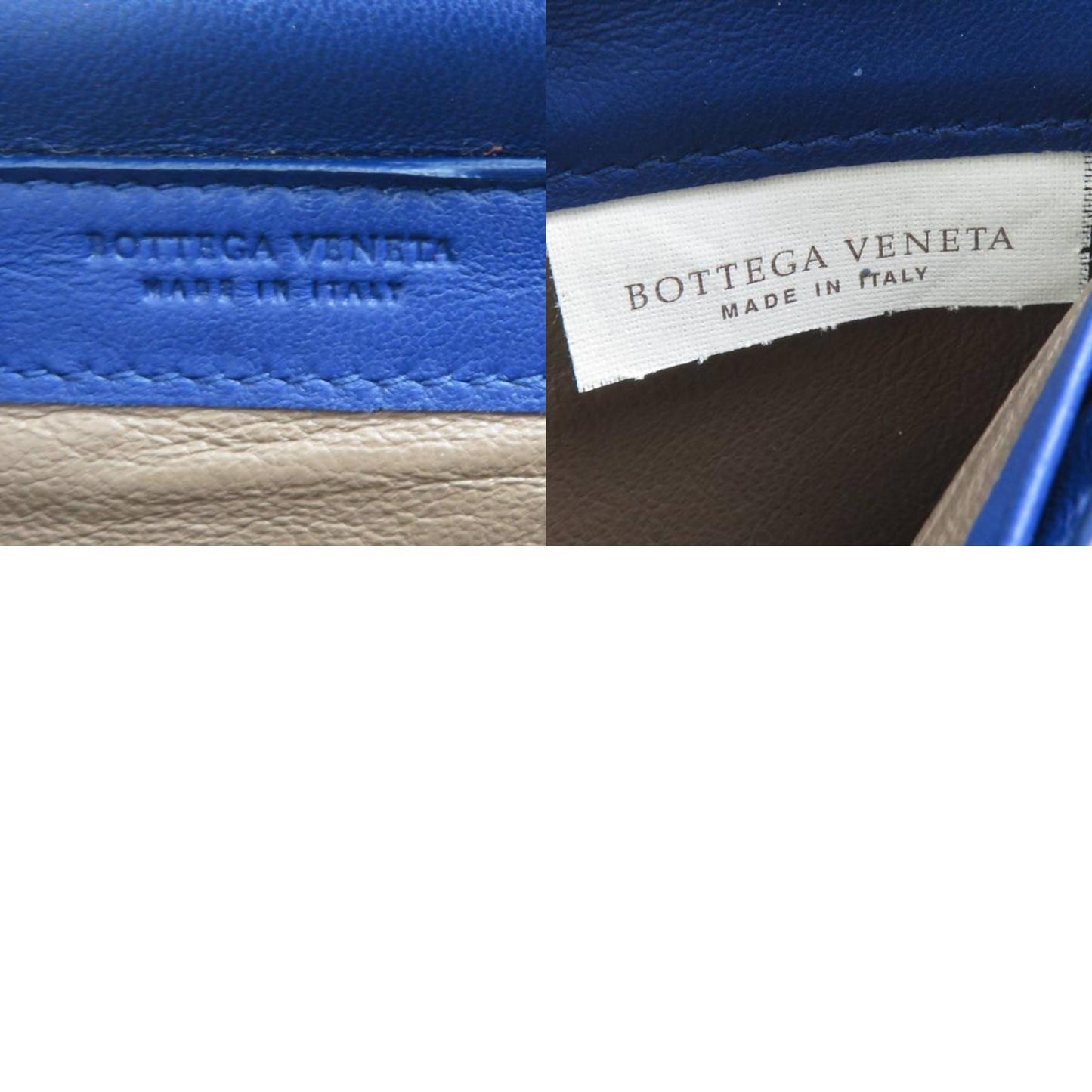 Bottega Veneta, Blue, Leather, wallet