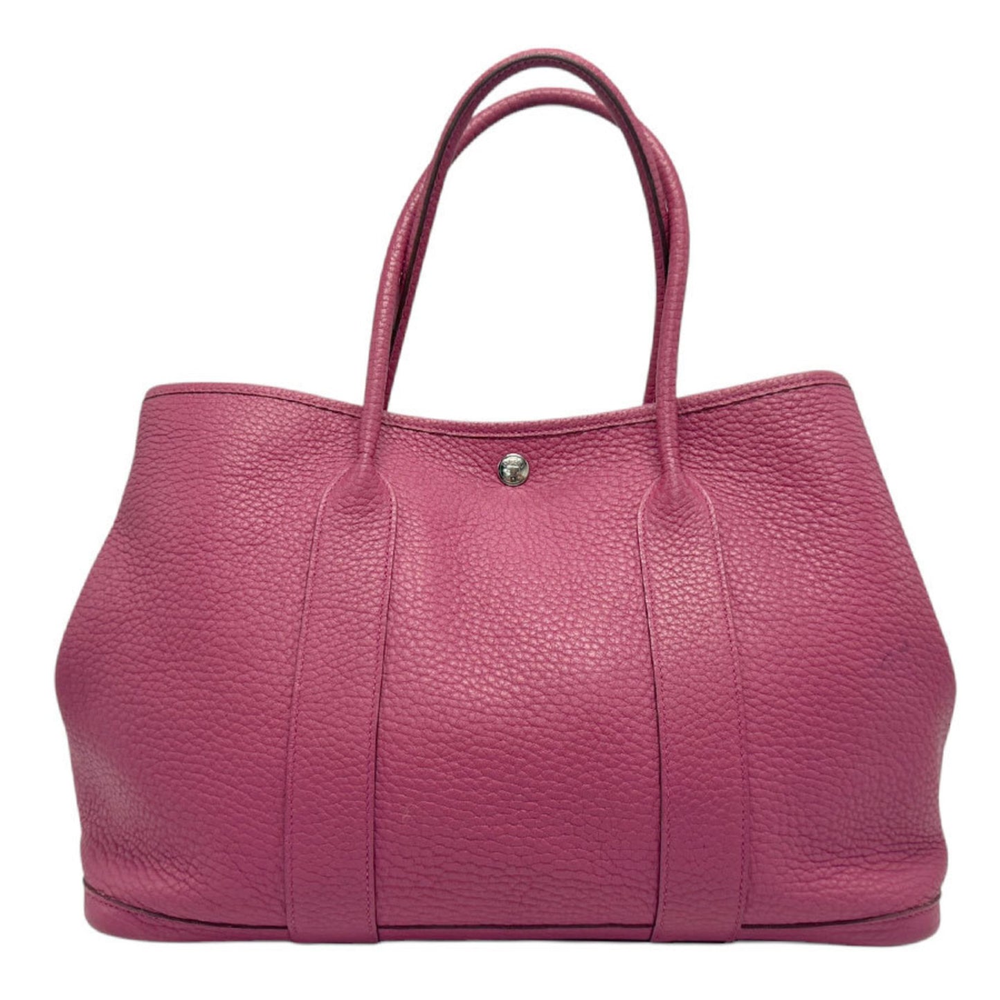 Hermès Garden Party, Pink, Leather, tote