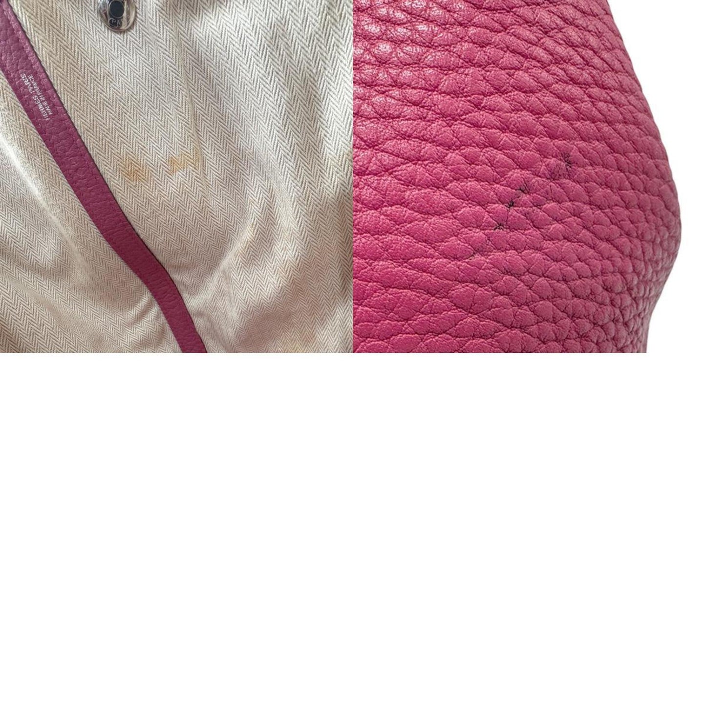 Hermès Garden Party, Pink, Leather, tote