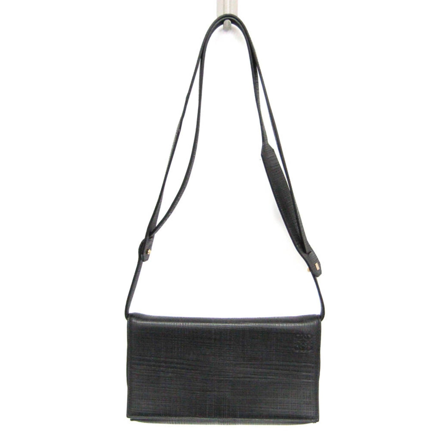 Loewe Anagram, Black, Leather, shoulder