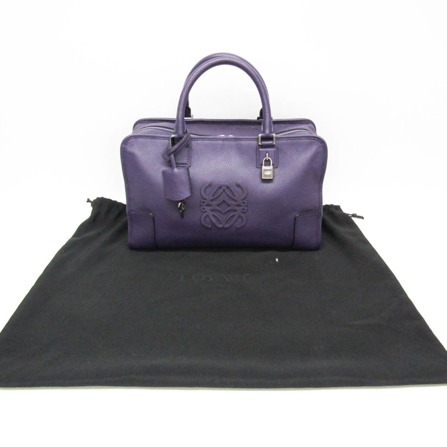 Loewe, Purple, Leather, handbag