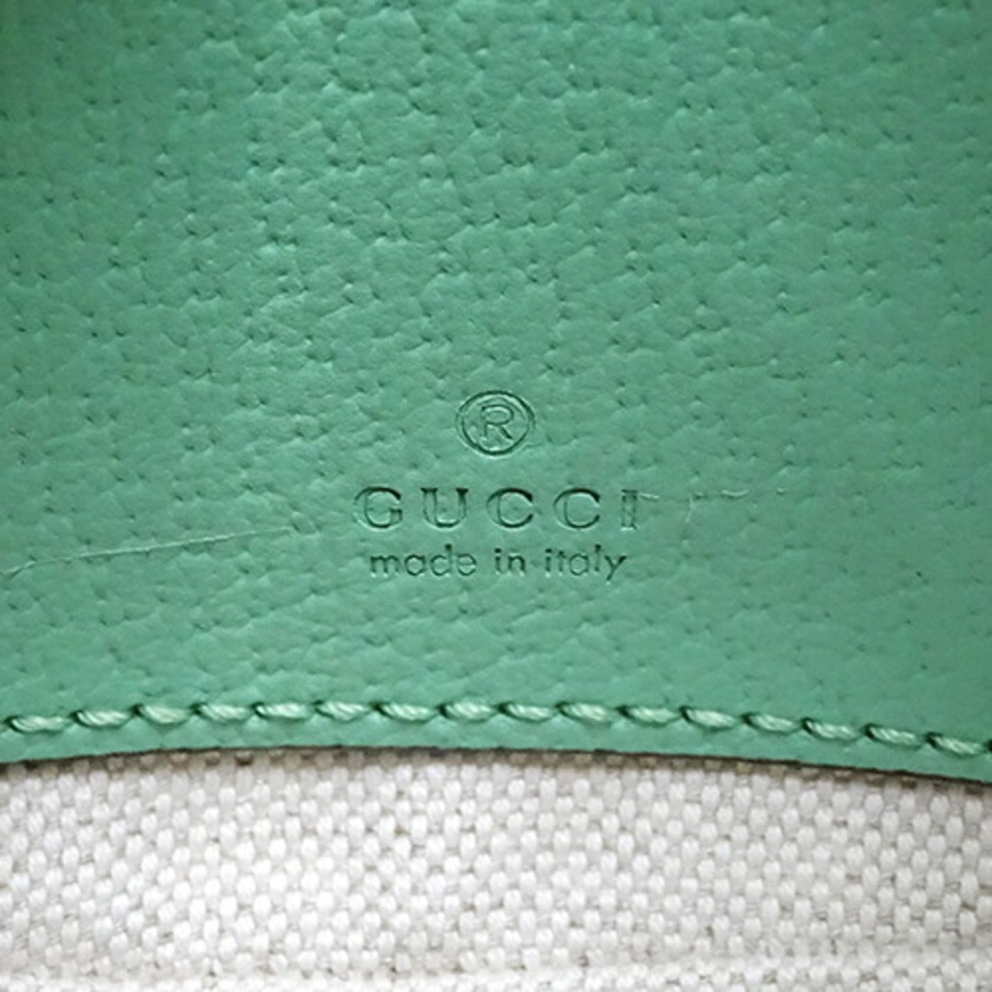 Gucci Ophidia, Green, Canvas, shoulder