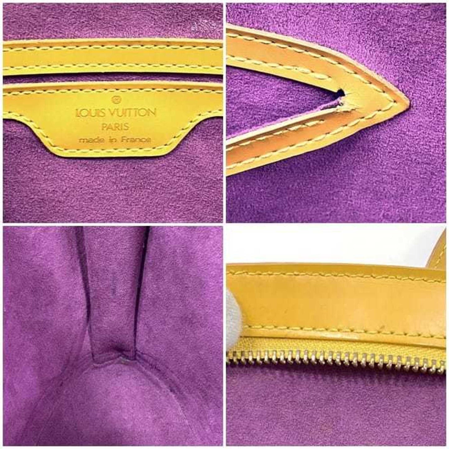 Louis Vuitton Saint Jacques, Yellow, Leather, tote
