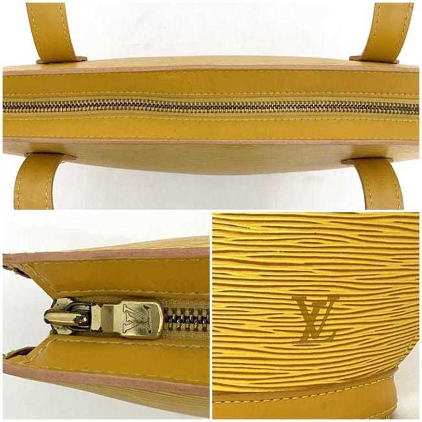 Louis Vuitton Saint Jacques, Yellow, Leather, tote