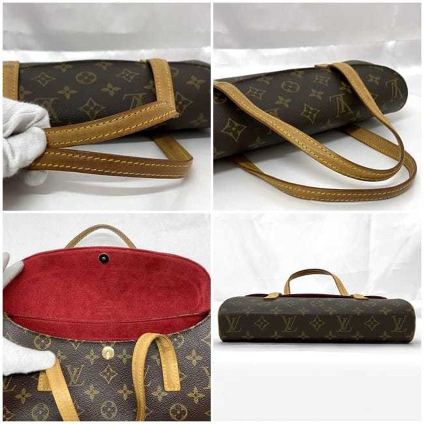 Louis Vuitton Sonatine, Brown, Canvas, handbag