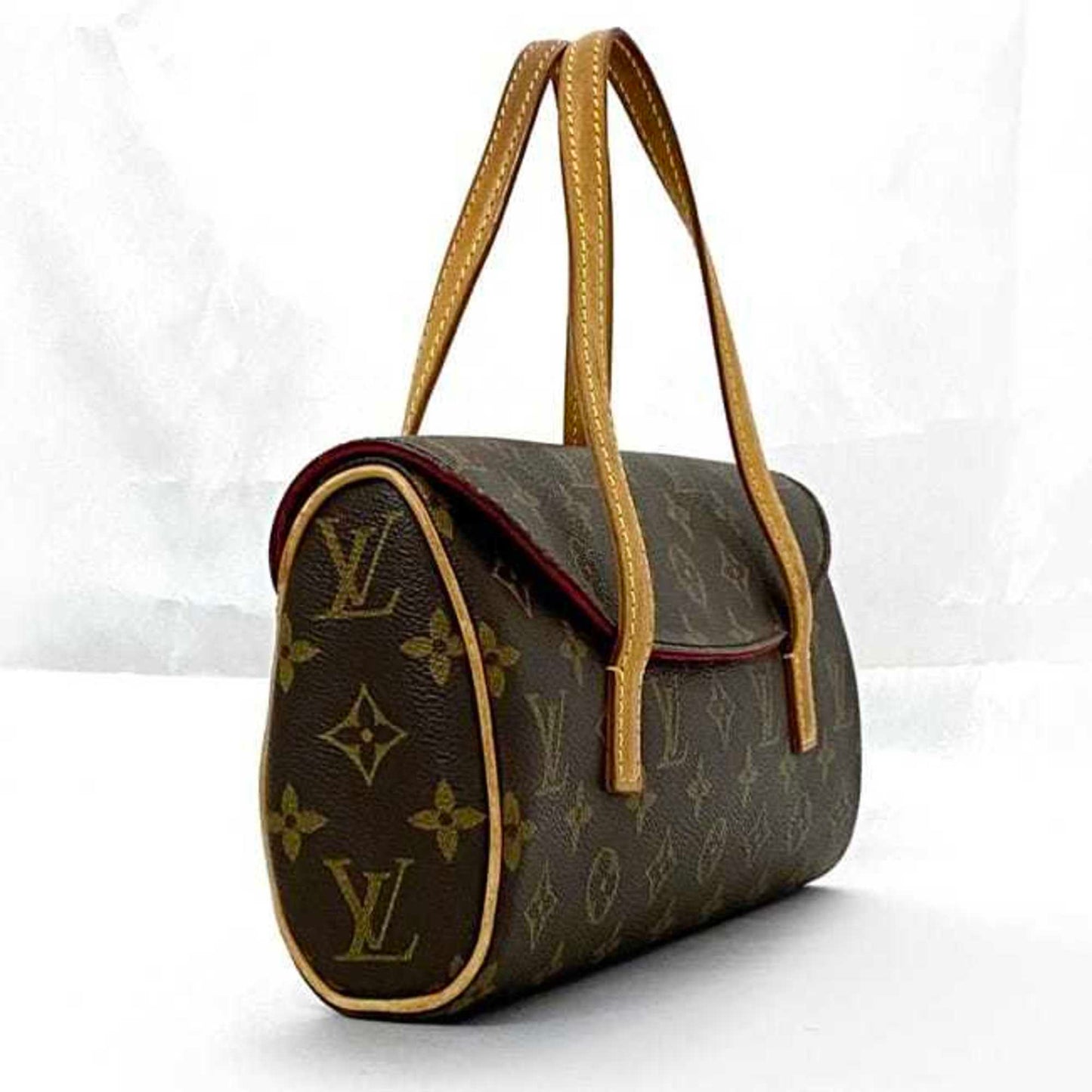 Louis Vuitton Sonatine, Brown, Canvas, handbag