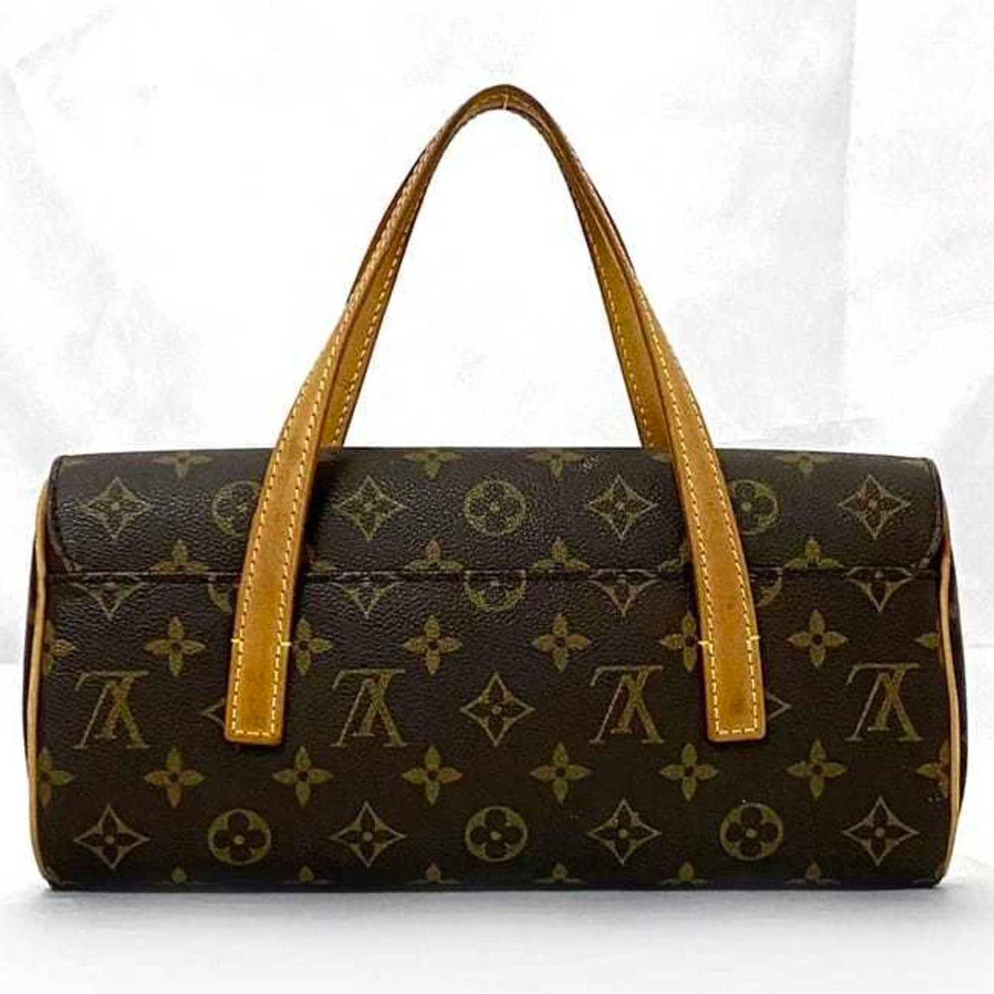 Louis Vuitton Sonatine, Brown, Canvas, handbag