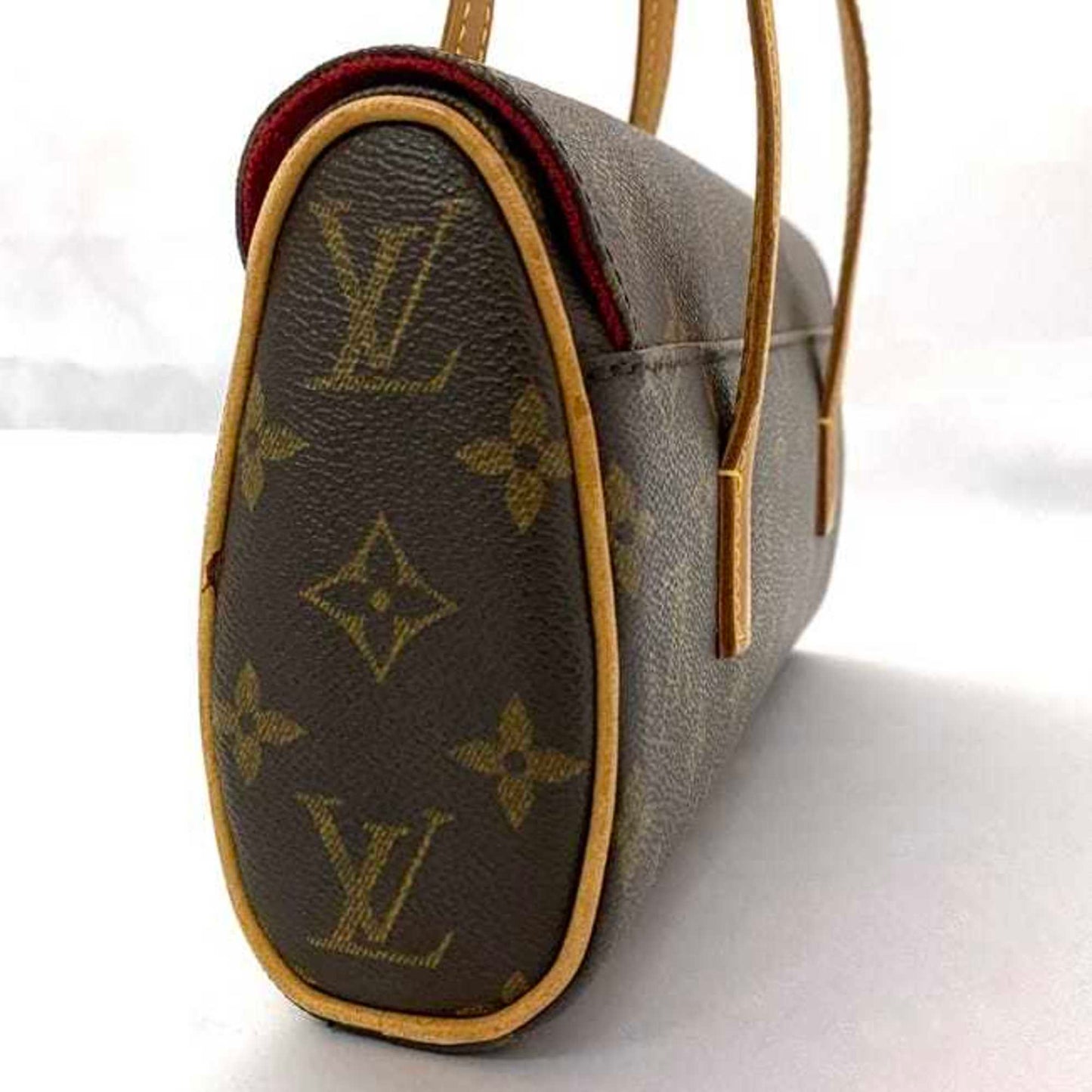 Louis Vuitton Sonatine, Brown, Canvas, handbag