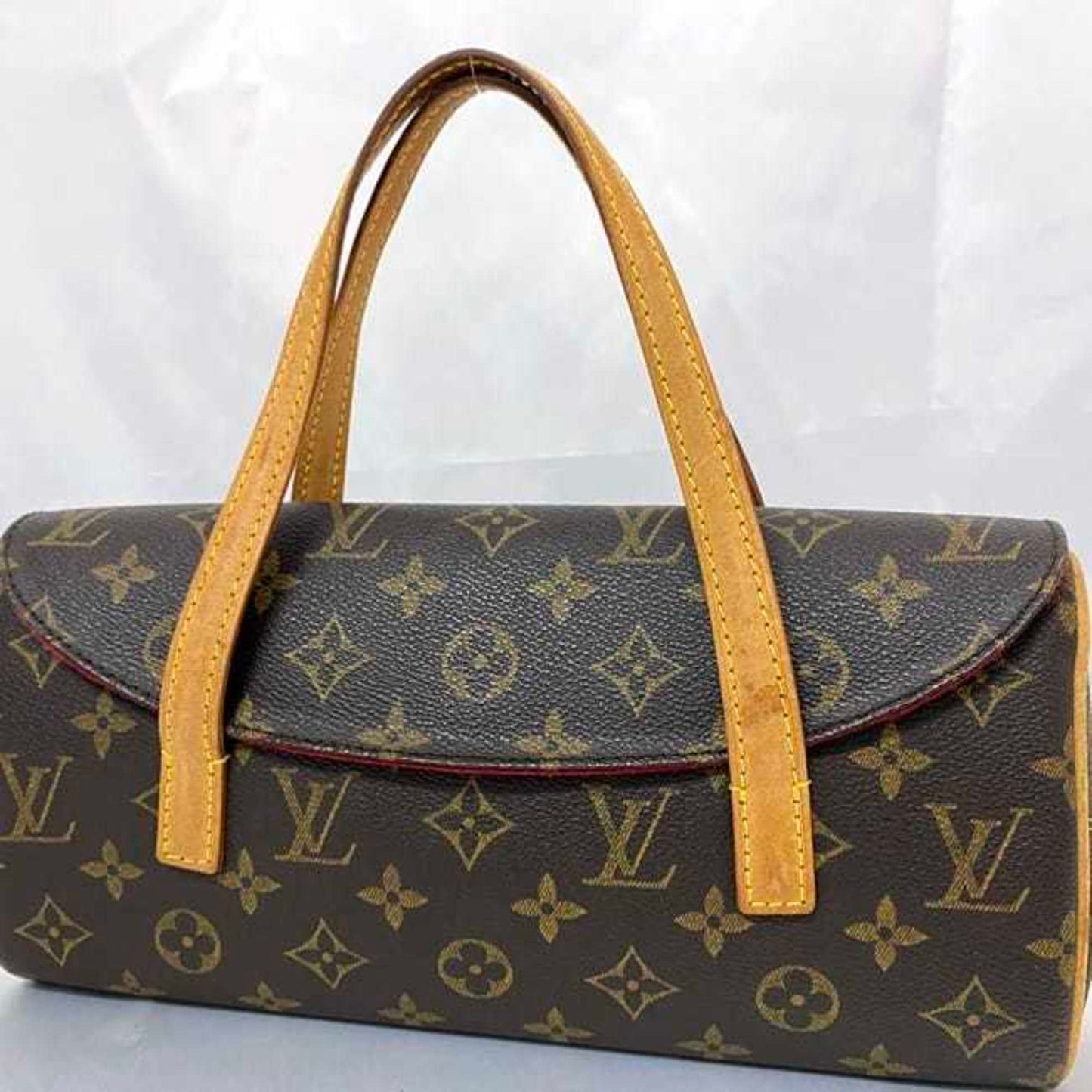 Louis Vuitton Sonatine, Brown, Canvas, handbag