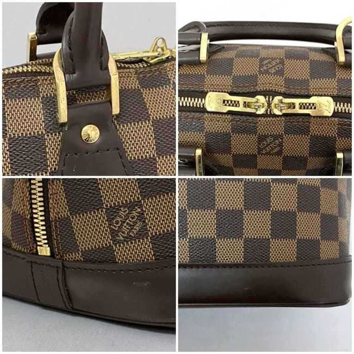 Louis Vuitton Alma, Brown, Canvas, handbag