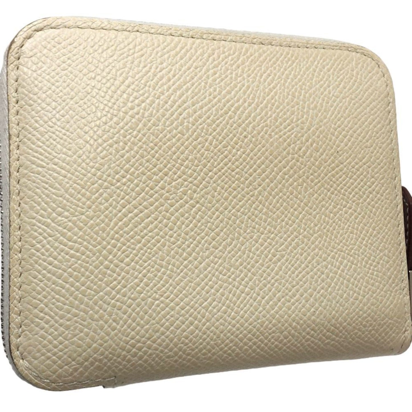 Hermès Silk'In, Ecru, Leather, wallet
