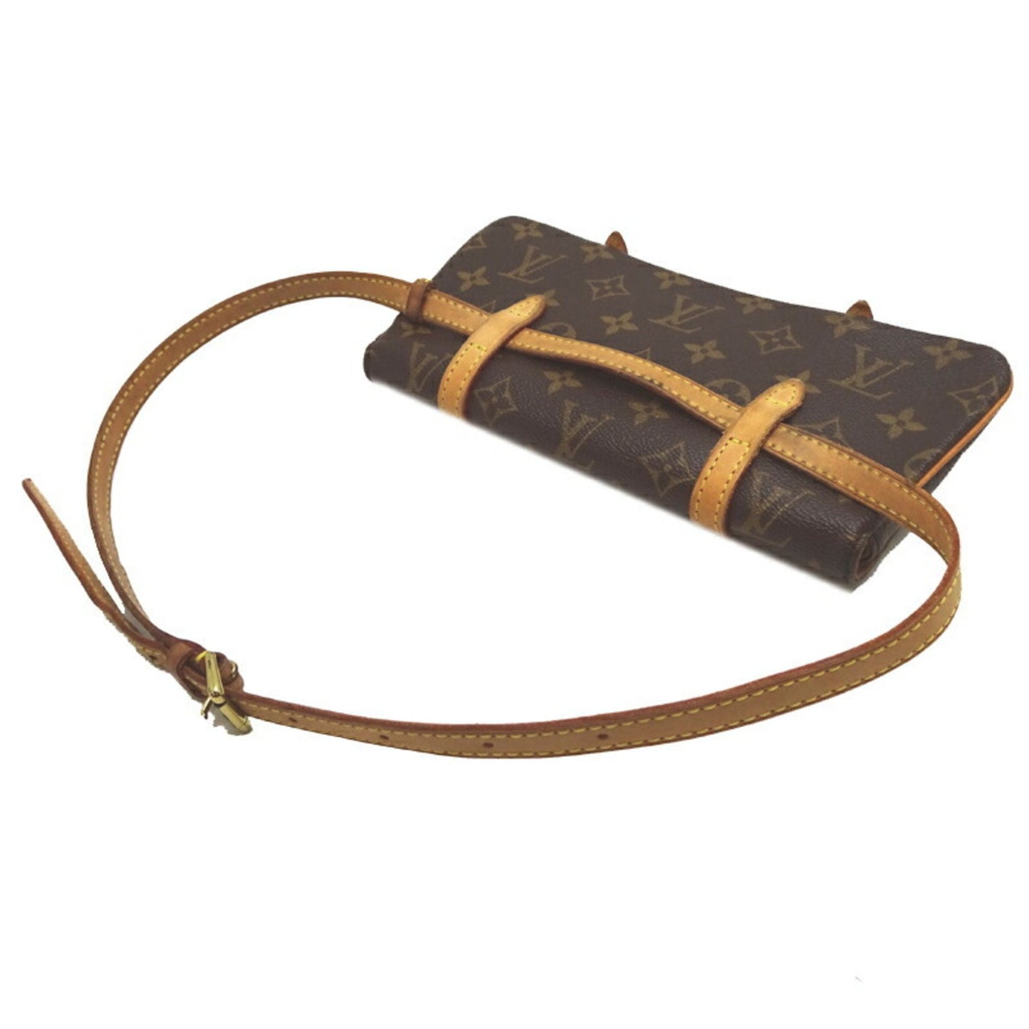 Louis Vuitton Marelle, Brown, Canvas, clutch