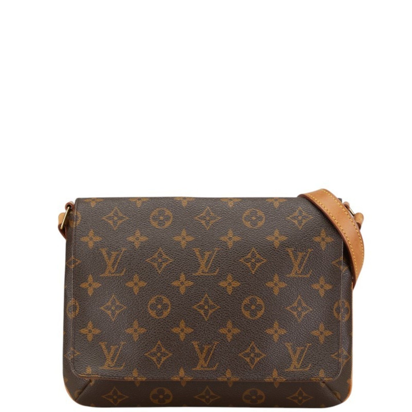 Louis Vuitton Musette Tango, Brown, Canvas, shoulder