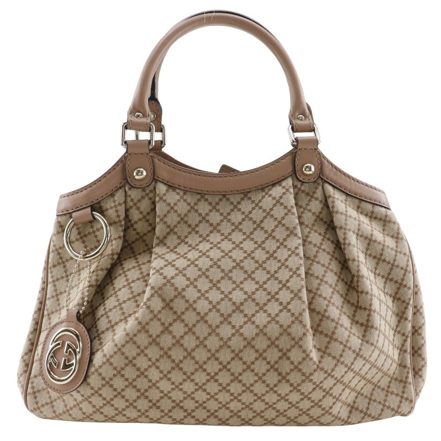 Gucci Sukey, Brown, Canvas, tote