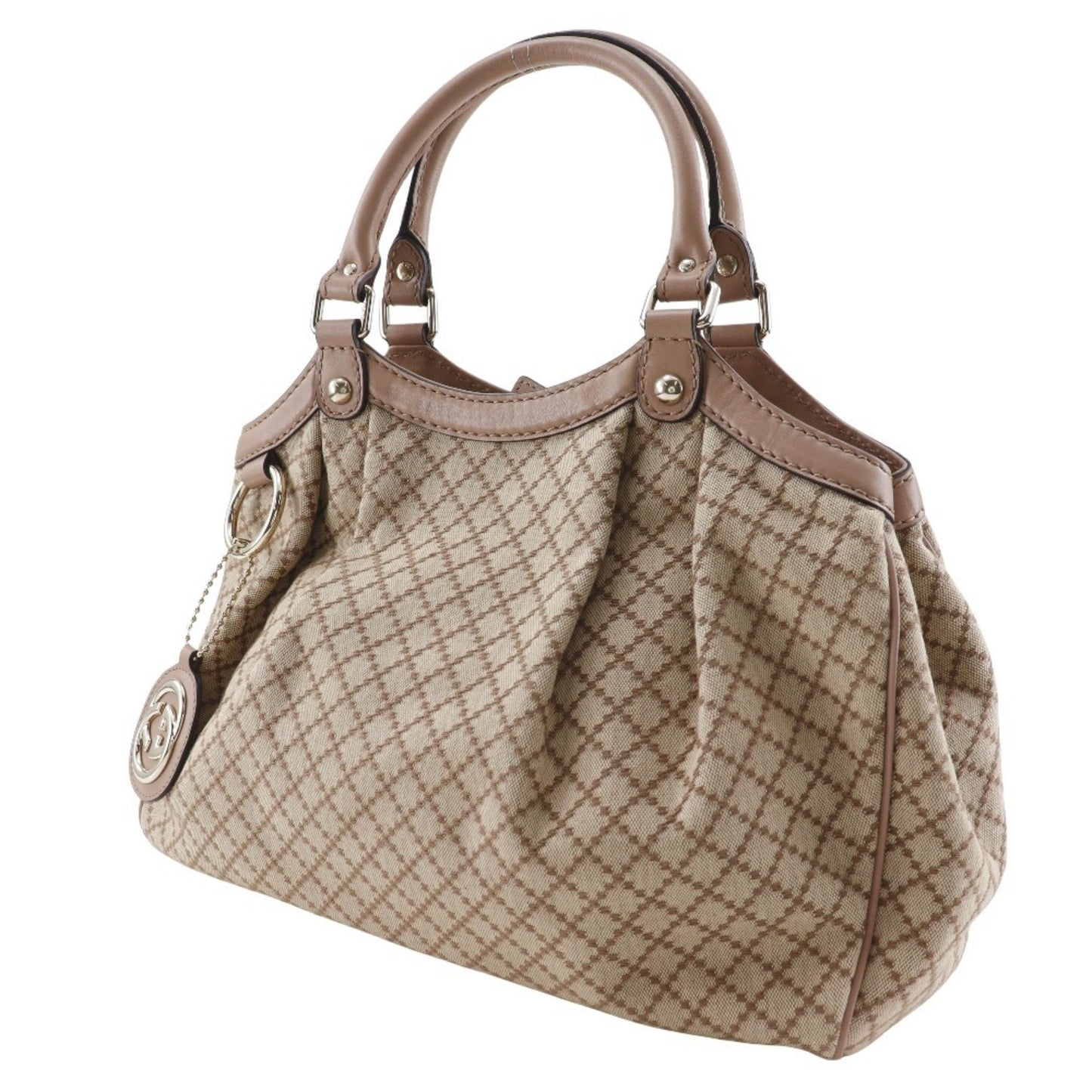 Gucci Sukey, Brown, Canvas, tote