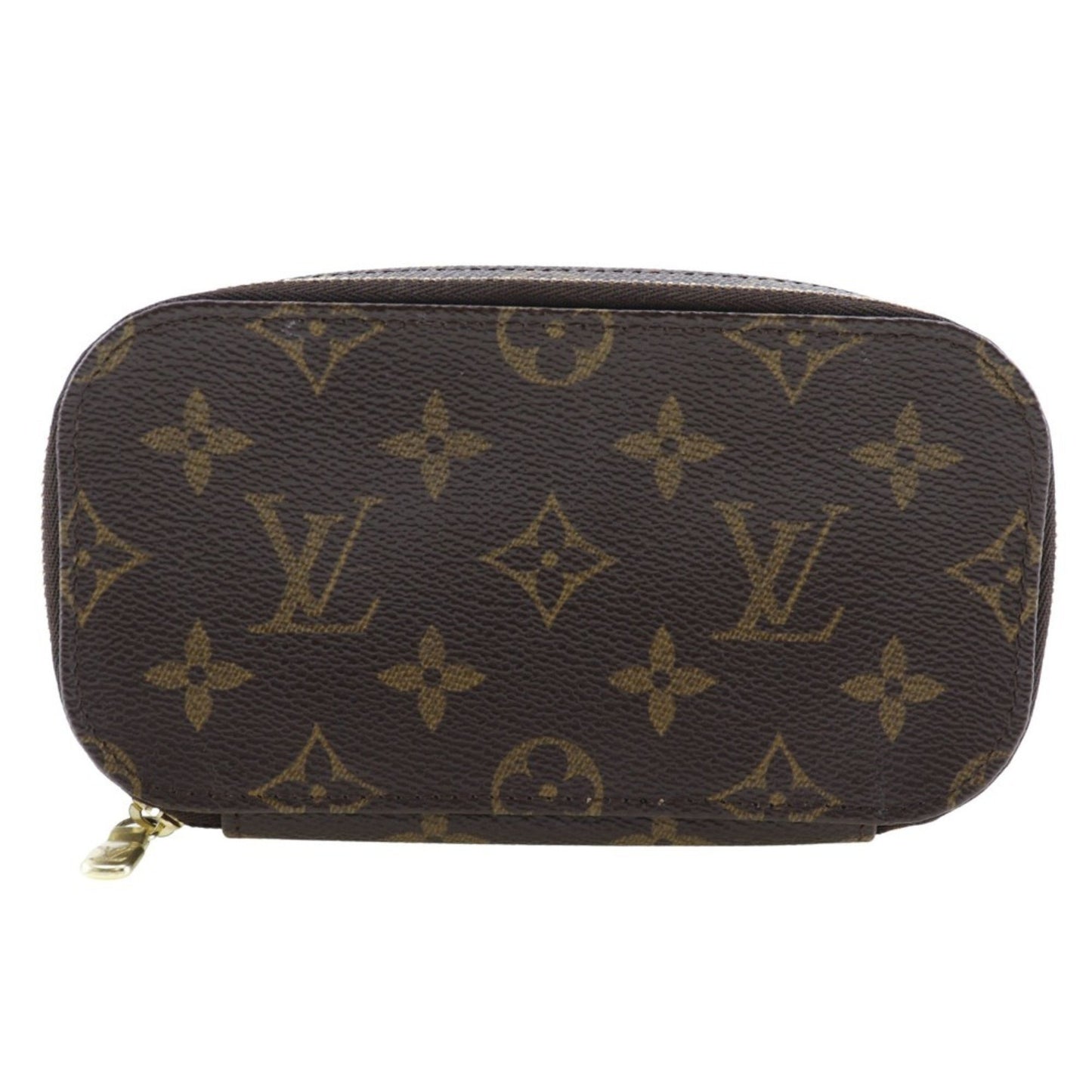 Louis Vuitton Trousse brush PM, Brown, Canvas, clutch