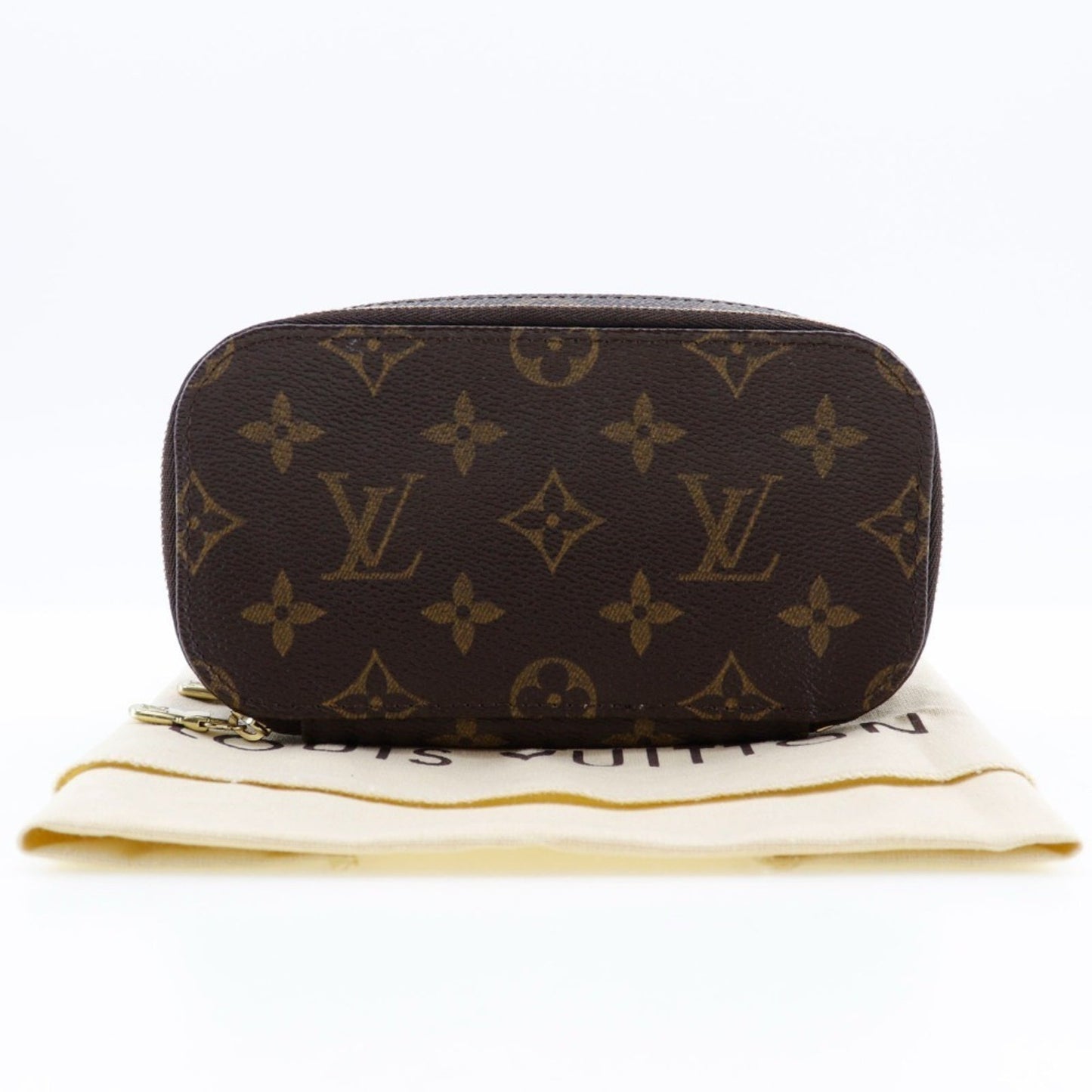 Louis Vuitton Trousse brush PM, Brown, Canvas, clutch