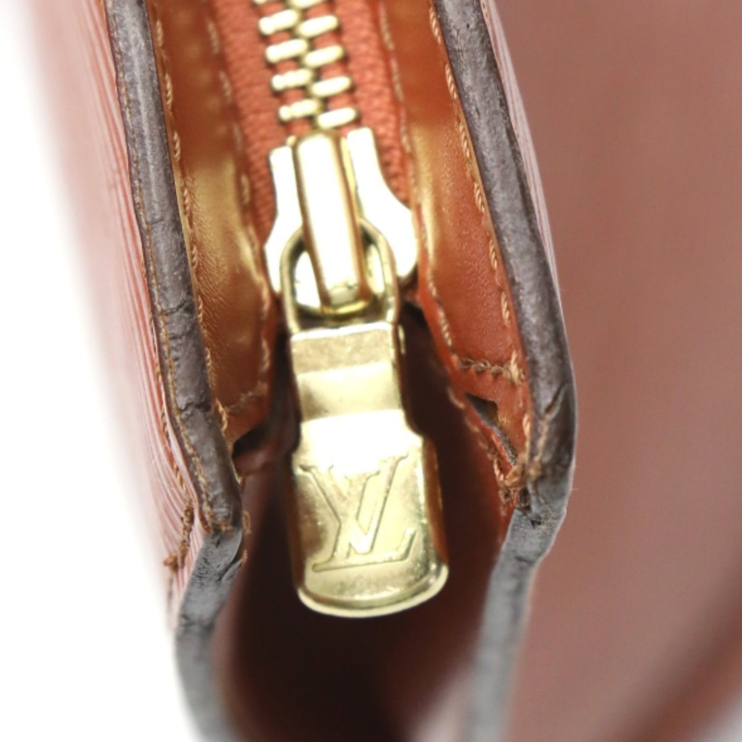 Louis Vuitton Saint Jacques, Brown, Leather, shoulder