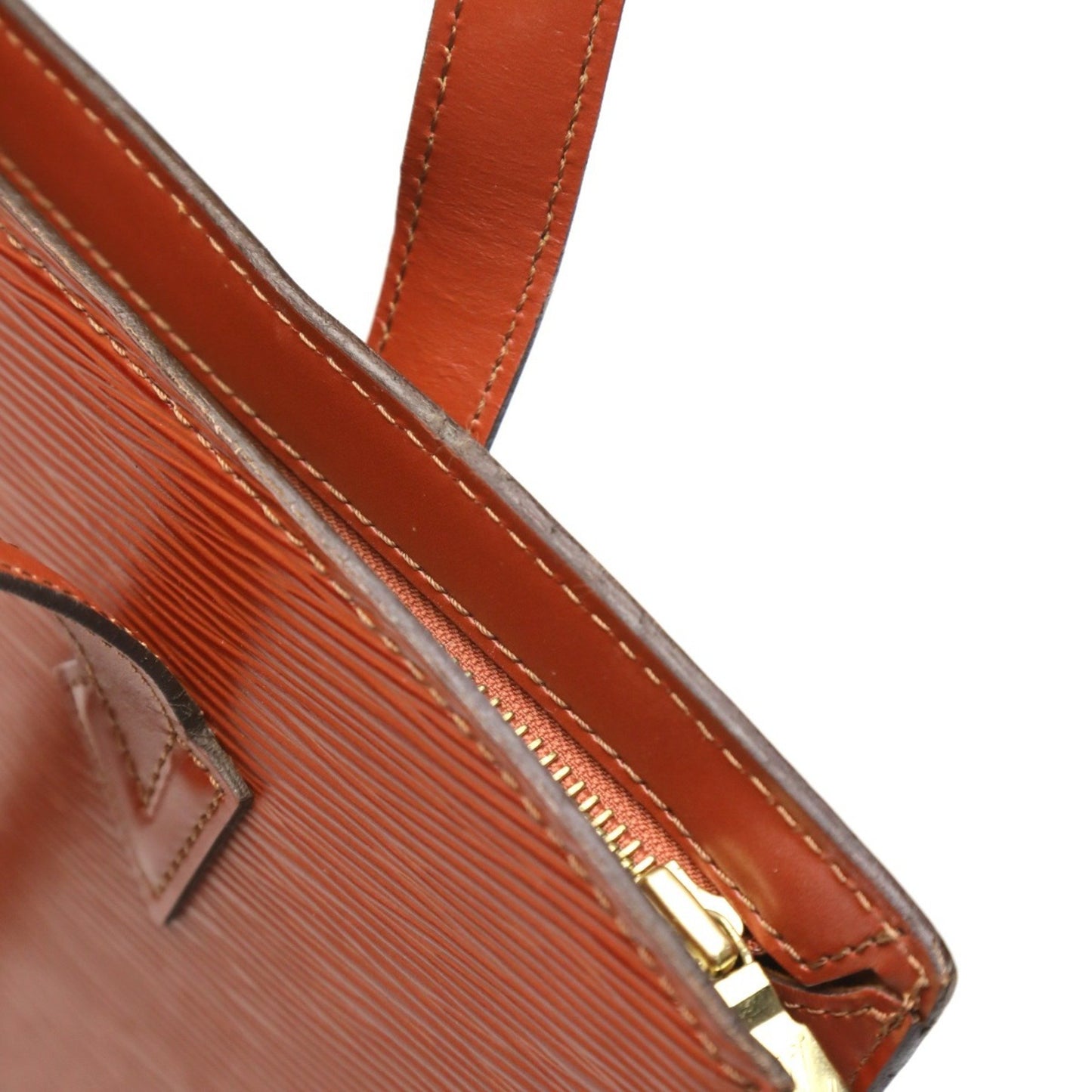Louis Vuitton Saint Jacques, Brown, Leather, shoulder