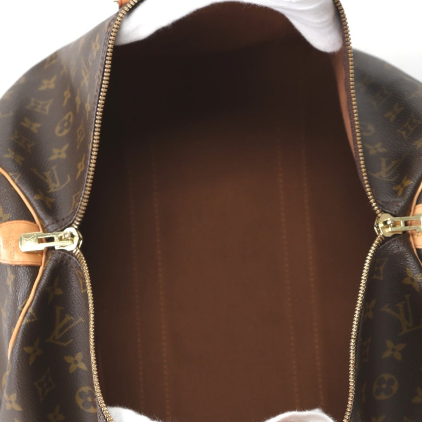 Louis Vuitton Keepall 45, Brown, Canvas, travel