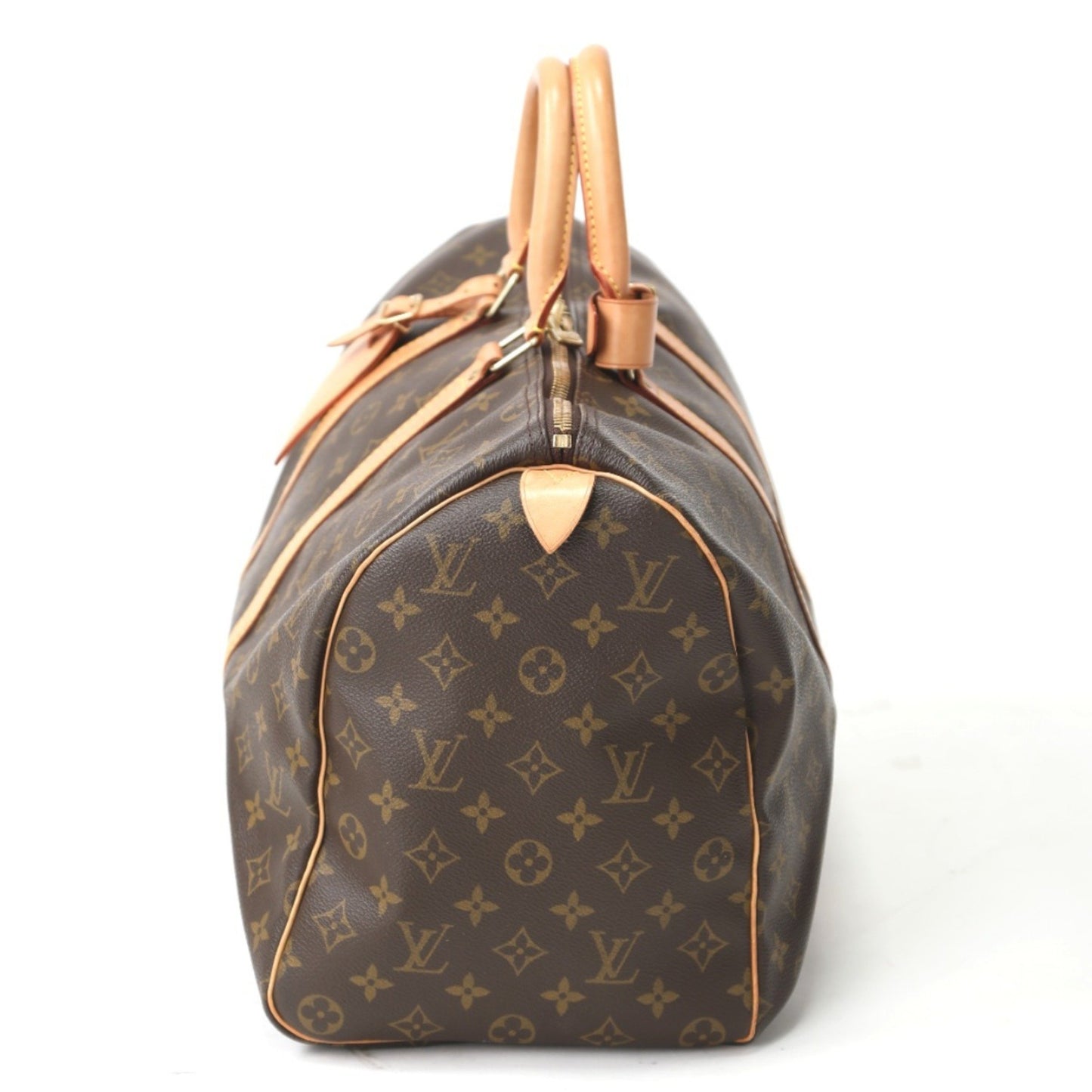 Louis Vuitton Keepall 45, Brown, Canvas, travel