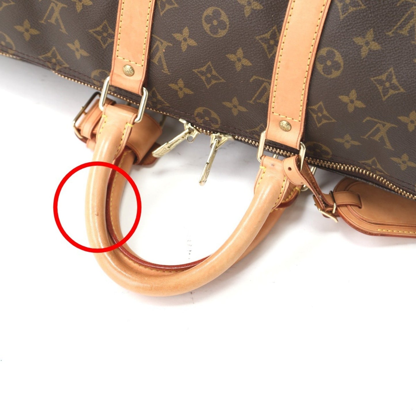 Louis Vuitton Keepall 45, Brown, Canvas, travel