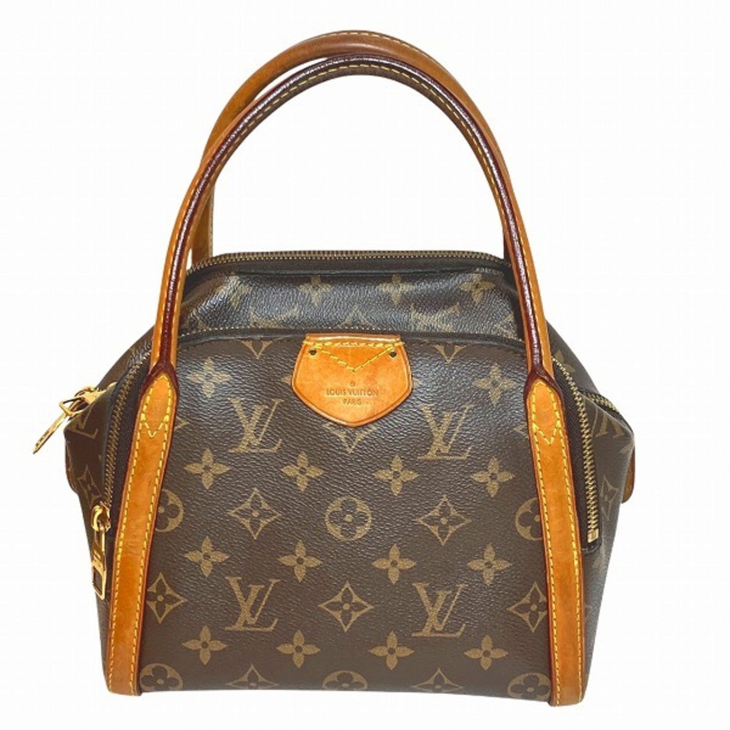 Louis Vuitton Marais, Brown, Canvas, handbag
