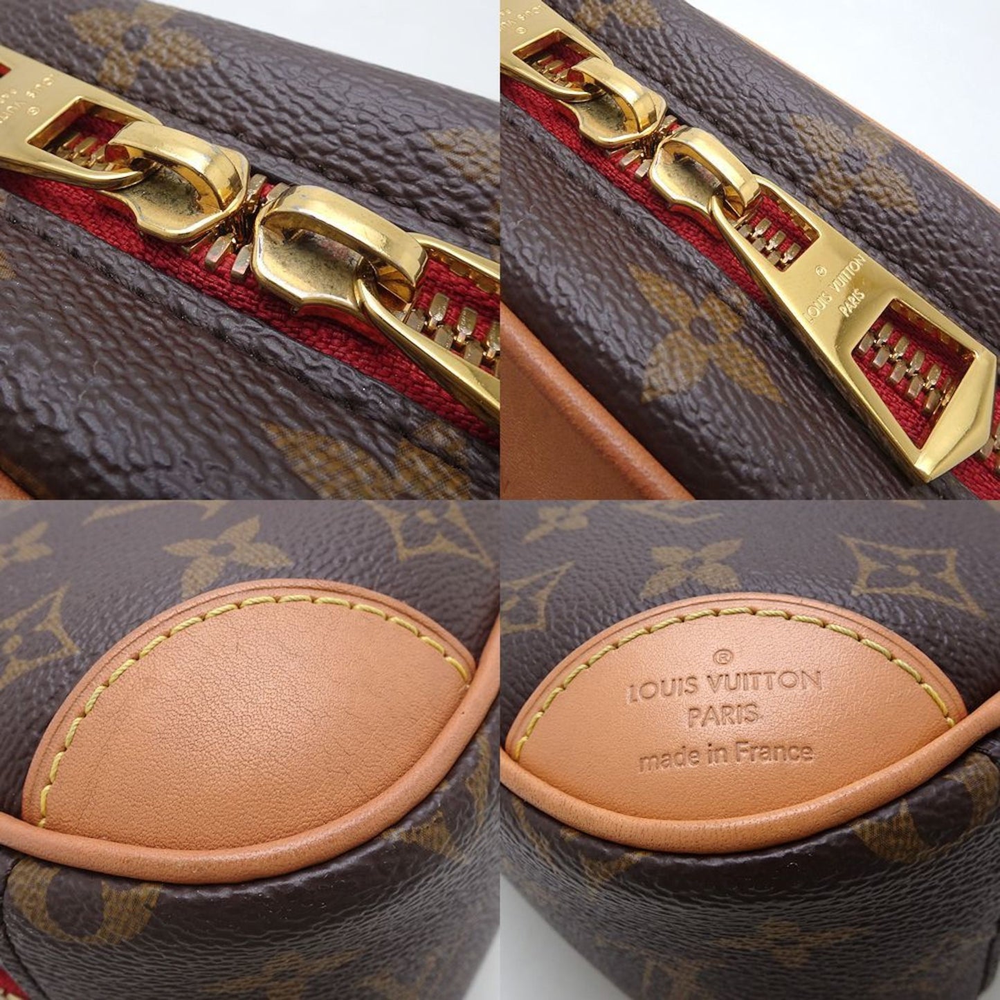 Louis Vuitton Deauville, Brown, Canvas, shoulder