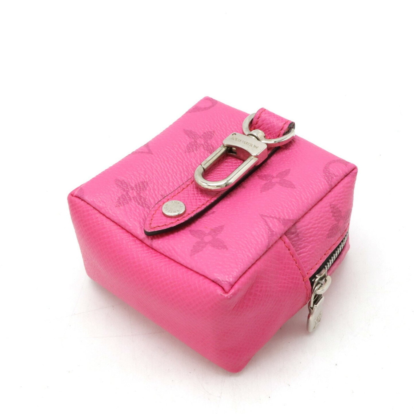 Louis Vuitton Porte clés, Pink, Leather, clutch
