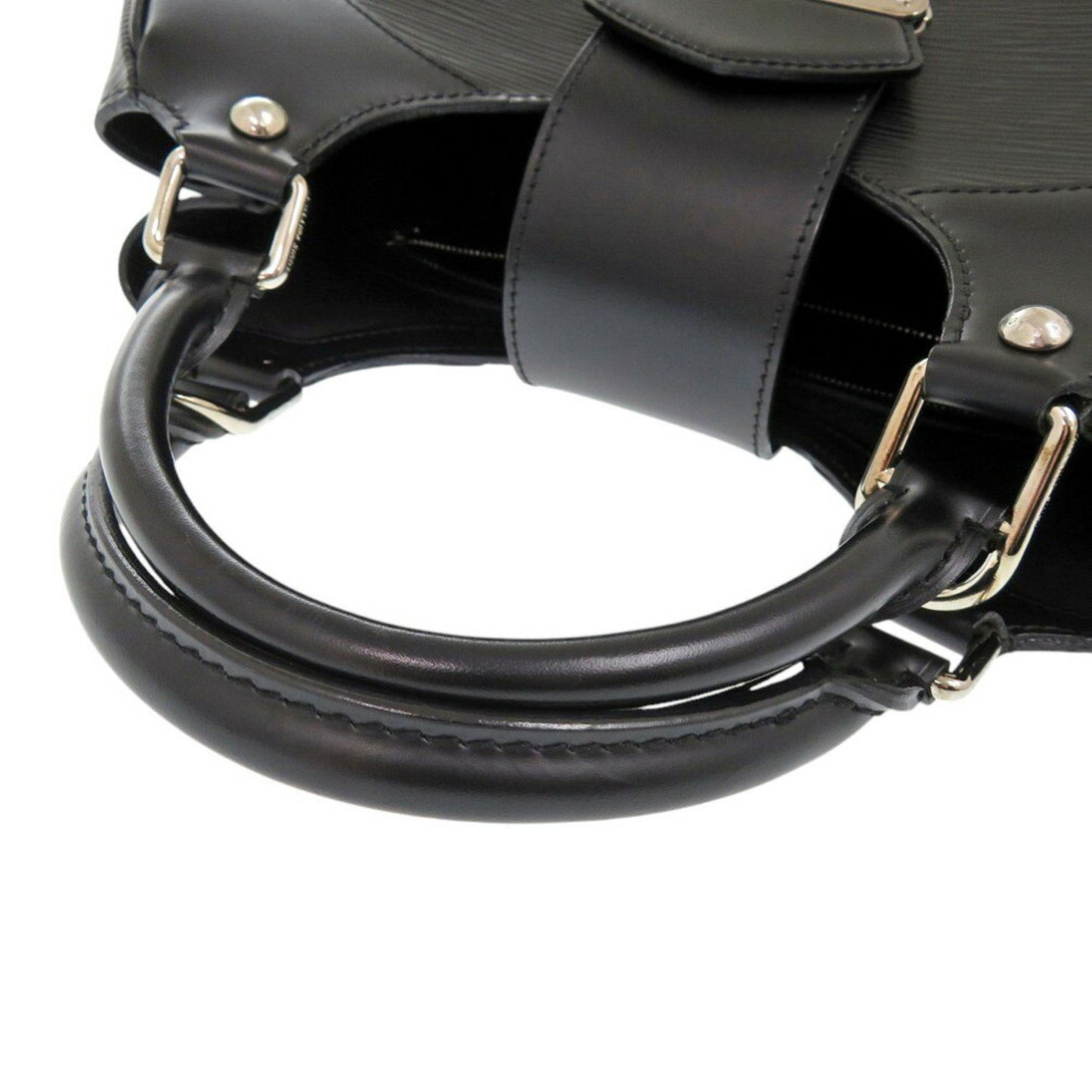 Louis Vuitton Montaigne, Black, Leather, handbag